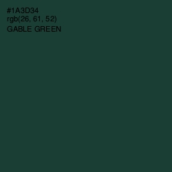 #1A3D34 - Gable Green Color Image